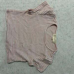 Project Social T Pink and White Striped Tank Urban Outfitters